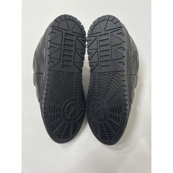 VICINITY Vortex Leather Low Top Sneakers in Black main image 8